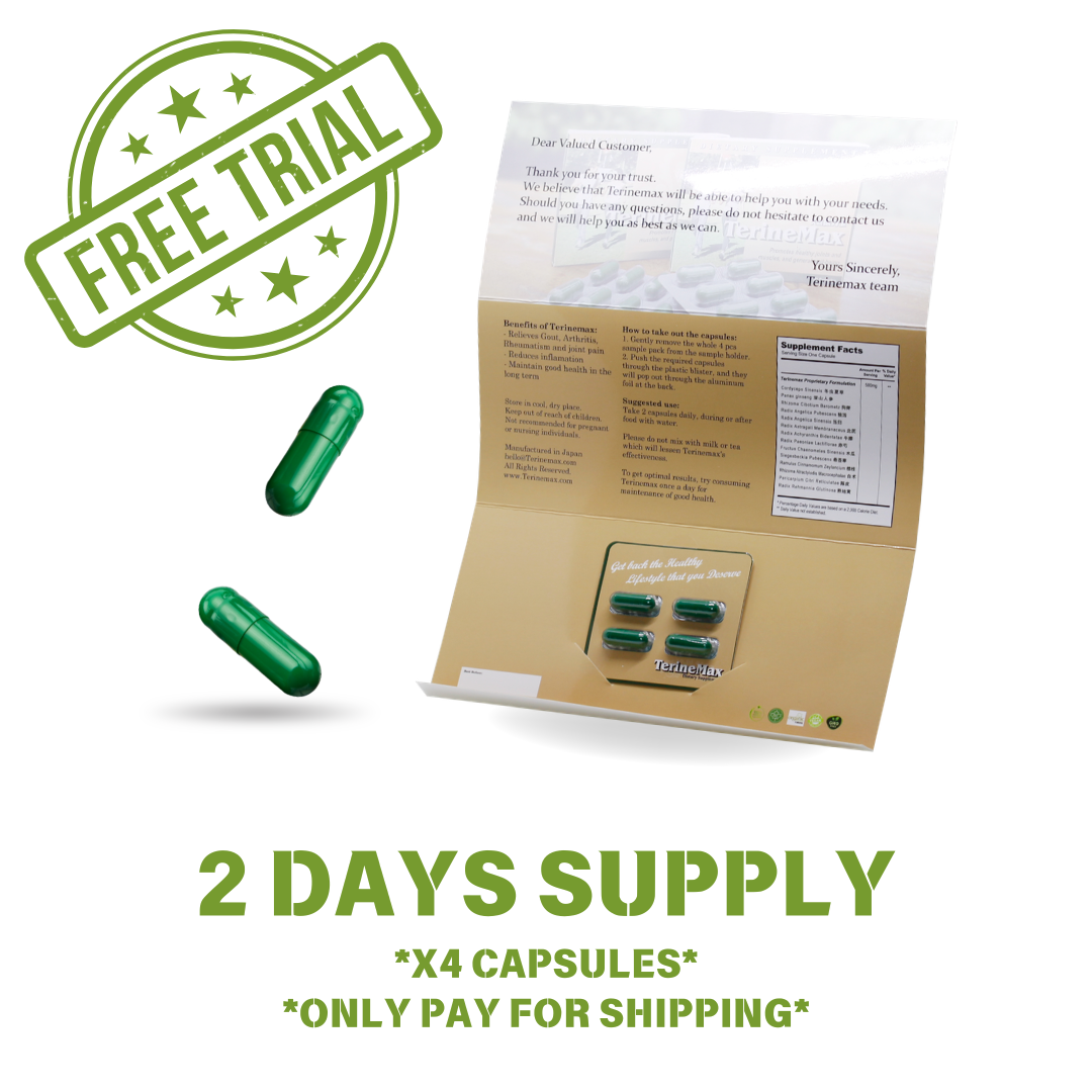 E. 1 FREE TerineMax Sample Pack. 4 capsules (Only Pay for Shipping)